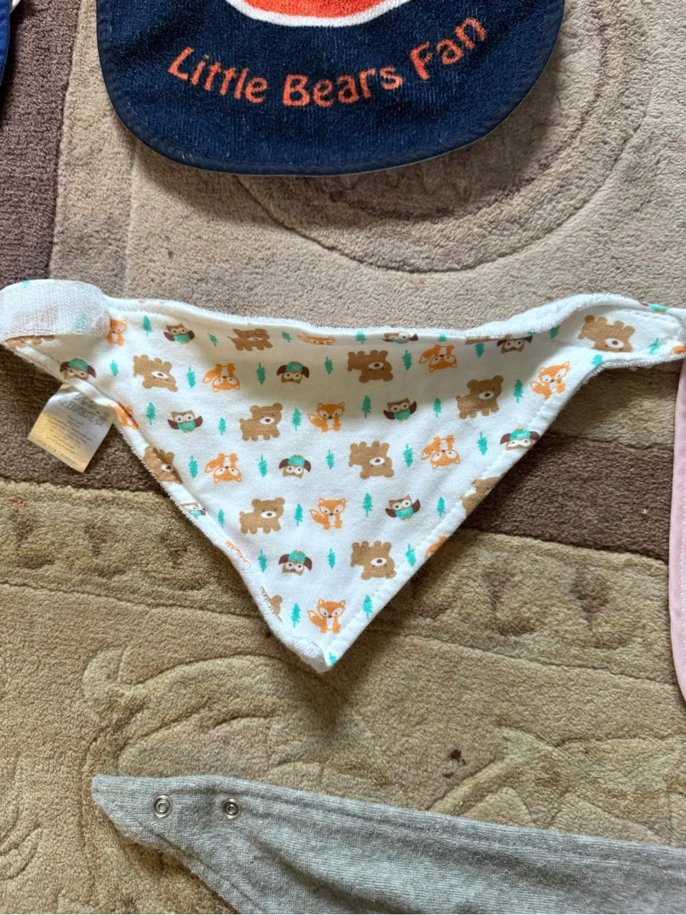 Baby Bib - Blue Little Cubs Fan